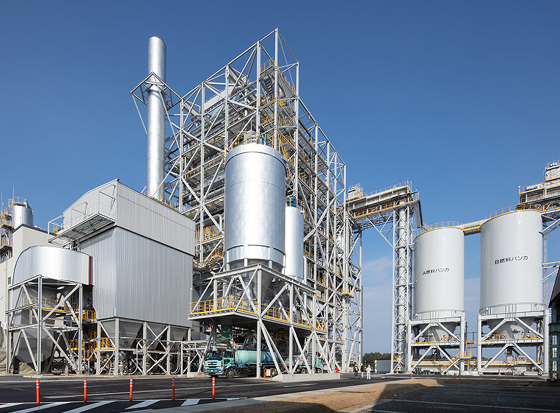 豊前ニューエナジー合同会社(持分法適用会社) 豊前バイオマス発電所 画像