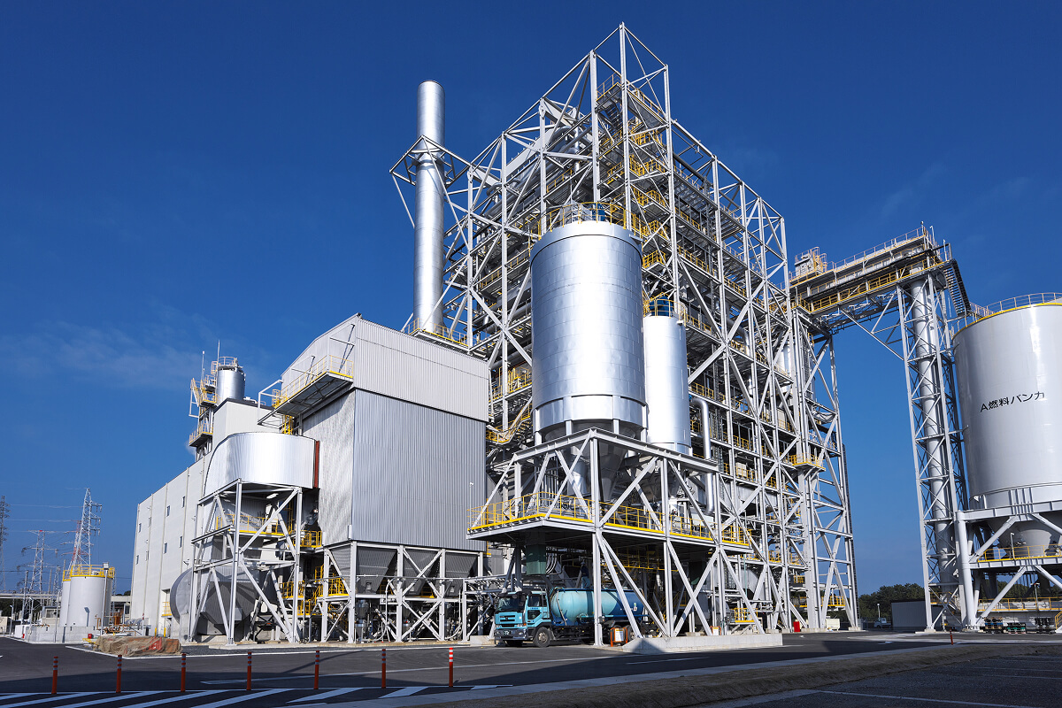 大船渡バイオマス発電所画像